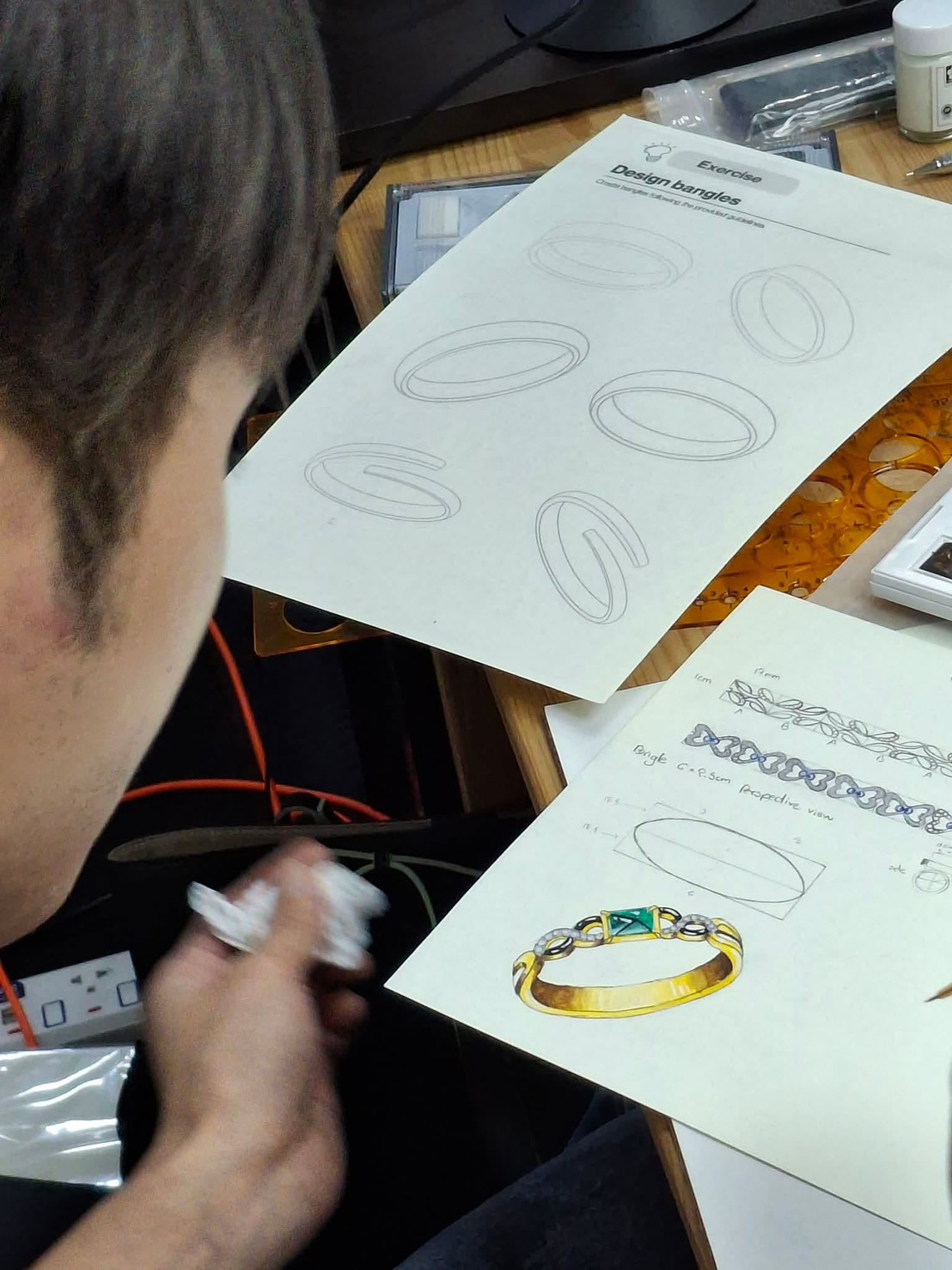 Student portfolio jewelry design
